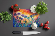 Load image into Gallery viewer, Agapanthus in Color Glass Cutting Boards – Durable, Decorative Kitchen Art Large