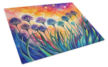 Load image into Gallery viewer, Agapanthus in Color Glass Cutting Boards – Durable, Decorative Kitchen Art Large