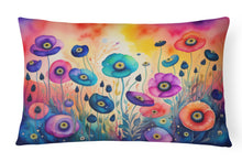 Load image into Gallery viewer, Anemones in Color Fabric Decorative Pillow