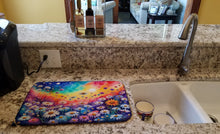 Load image into Gallery viewer, Asters in Color Dish Drying Mat