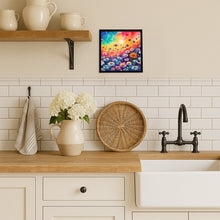 Load image into Gallery viewer, Asters in Color Framed Metal Print