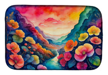 Load image into Gallery viewer, Begonias in Color Dish Drying Mat
