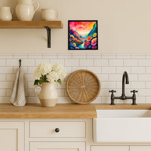 Load image into Gallery viewer, Begonias in Color Framed Metal Print