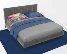 Load image into Gallery viewer, Begonias in Color Fabric Standard Pillowcase – Artistic Decorative Front, White Back