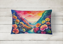Load image into Gallery viewer, Begonias in Color Fabric Decorative Pillow