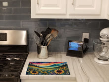 Load image into Gallery viewer, Black-eyed Susans in Color Glass Cutting Boards – Durable, Decorative Kitchen Art Large