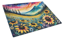 Load image into Gallery viewer, Black-eyed Susans in Color Glass Cutting Boards – Durable, Decorative Kitchen Art Large