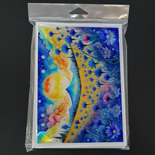 Load image into Gallery viewer, Blue Cornflowers in Color Greeting Cards -  Blank Note Cards – 8-Pack of Artist-Designed Cards with Envelopes