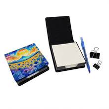 Load image into Gallery viewer, Blue Cornflowers in Color PU Leather Note Paper Holder