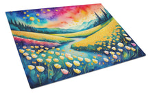Load image into Gallery viewer, Buttercups in Color Glass Cutting Boards – Durable, Decorative Kitchen Art Large