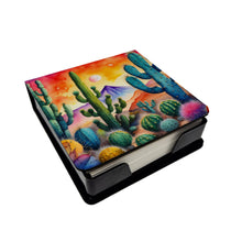 Load image into Gallery viewer, Cactus in Color PU Leather Note Paper Holder