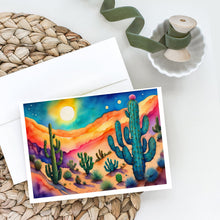 Load image into Gallery viewer, Cactus in Color Greeting Cards -  Blank Note Cards – 8-Pack of Artist-Designed Cards with Envelopes
