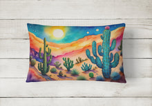 Load image into Gallery viewer, Cactus in Color Fabric Decorative Pillow
