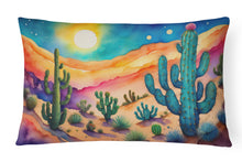 Load image into Gallery viewer, Cactus in Color Fabric Decorative Pillow