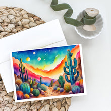 Load image into Gallery viewer, Cactus in Color Greeting Cards -  Blank Note Cards – 8-Pack of Artist-Designed Cards with Envelopes