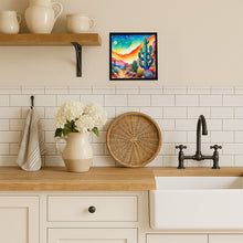 Load image into Gallery viewer, Cactus in Color Framed Metal Print