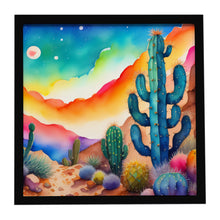 Load image into Gallery viewer, Cactus in Color Framed Metal Print