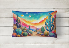 Load image into Gallery viewer, Cactus in Color Fabric Decorative Pillow