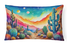 Load image into Gallery viewer, Cactus in Color Fabric Decorative Pillow