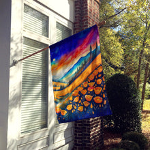 Load image into Gallery viewer, California Poppies in Color House Flag