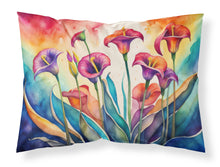 Load image into Gallery viewer, Calla Lilies in Color Fabric Standard Pillowcase – Artistic Decorative Front, White Back