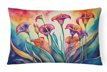 Load image into Gallery viewer, Calla Lilies in Color Fabric Decorative Pillow