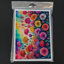 Load image into Gallery viewer, Carnations in Color Greeting Cards -  Blank Note Cards – 8-Pack of Artist-Designed Cards with Envelopes