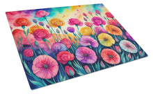 Load image into Gallery viewer, Carnations in Color Glass Cutting Boards – Durable, Decorative Kitchen Art Large