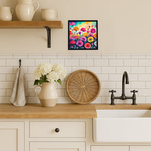 Load image into Gallery viewer, Carnations in Color Framed Metal Print