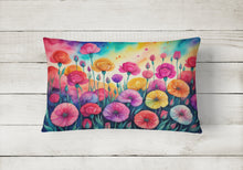 Load image into Gallery viewer, Carnations in Color Fabric Decorative Pillow