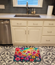 Load image into Gallery viewer, Carnations in Color Memory Foam Kitchen Mat