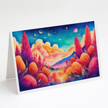 Load image into Gallery viewer, Celosia in Color Greeting Cards -  Blank Note Cards – 8-Pack of Artist-Designed Cards with Envelopes