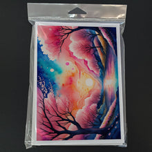 Load image into Gallery viewer, Cherry Blossom in Color Greeting Cards -  Blank Note Cards – 8-Pack of Artist-Designed Cards with Envelopes