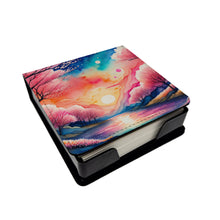 Load image into Gallery viewer, Cherry Blossom in Color PU Leather Note Paper Holder