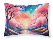 Load image into Gallery viewer, Cherry Blossom in Color Fabric Standard Pillowcase – Artistic Decorative Front, White Back