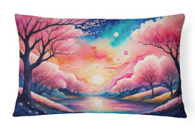 Load image into Gallery viewer, Cherry Blossom in Color Fabric Decorative Pillow