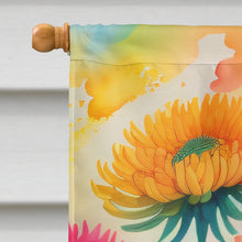 Load image into Gallery viewer, Chrysanthemums in Color House Flag