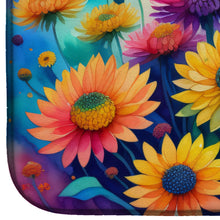 Load image into Gallery viewer, Chrysanthemums in Color Dish Drying Mat