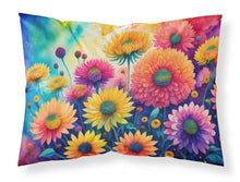 Load image into Gallery viewer, Chrysanthemums in Color Fabric Standard Pillowcase – Artistic Decorative Front, White Back
