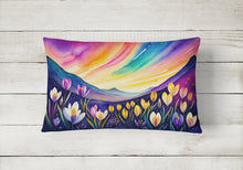 Load image into Gallery viewer, Crocus in Color Fabric Decorative Pillow
