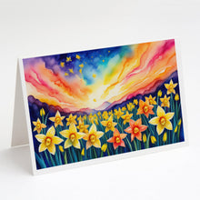 Load image into Gallery viewer, Daffodils in Color Greeting Cards -  Blank Note Cards – 8-Pack of Artist-Designed Cards with Envelopes