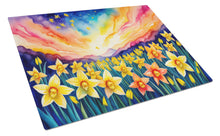 Load image into Gallery viewer, Daffodils in Color Glass Cutting Boards – Durable, Decorative Kitchen Art Large