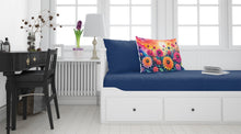 Load image into Gallery viewer, Dahlias in Color Fabric Standard Pillowcase – Artistic Decorative Front, White Back