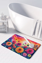 Load image into Gallery viewer, Dahlias in Color Memory Foam Kitchen Mat