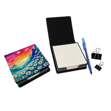 Load image into Gallery viewer, Daisies in Color PU Leather Note Paper Holder