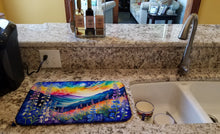 Load image into Gallery viewer, Delphinium in Color Dish Drying Mat