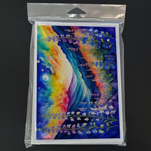 Load image into Gallery viewer, Delphinium in Color Greeting Cards -  Blank Note Cards – 8-Pack of Artist-Designed Cards with Envelopes