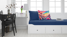 Load image into Gallery viewer, Dianthus in Color Fabric Standard Pillowcase – Artistic Decorative Front, White Back