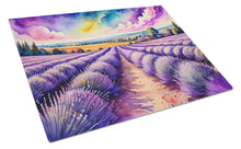 Load image into Gallery viewer, English Lavender in Color Glass Cutting Boards – Durable, Decorative Kitchen Art Large