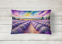 Load image into Gallery viewer, English Lavender in Color Fabric Decorative Pillow